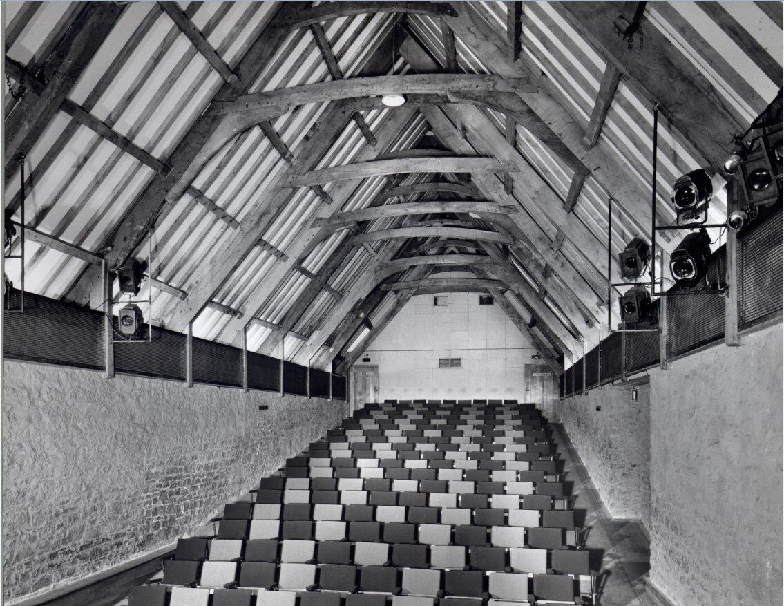 Interior photograph of the Barn Theatre in the 1960s