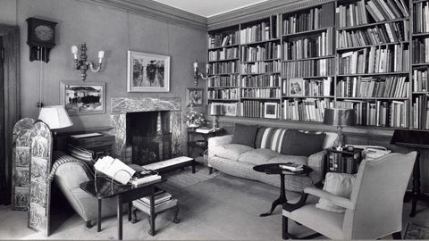 Elmhirst Centre Historic photo of Leonards study